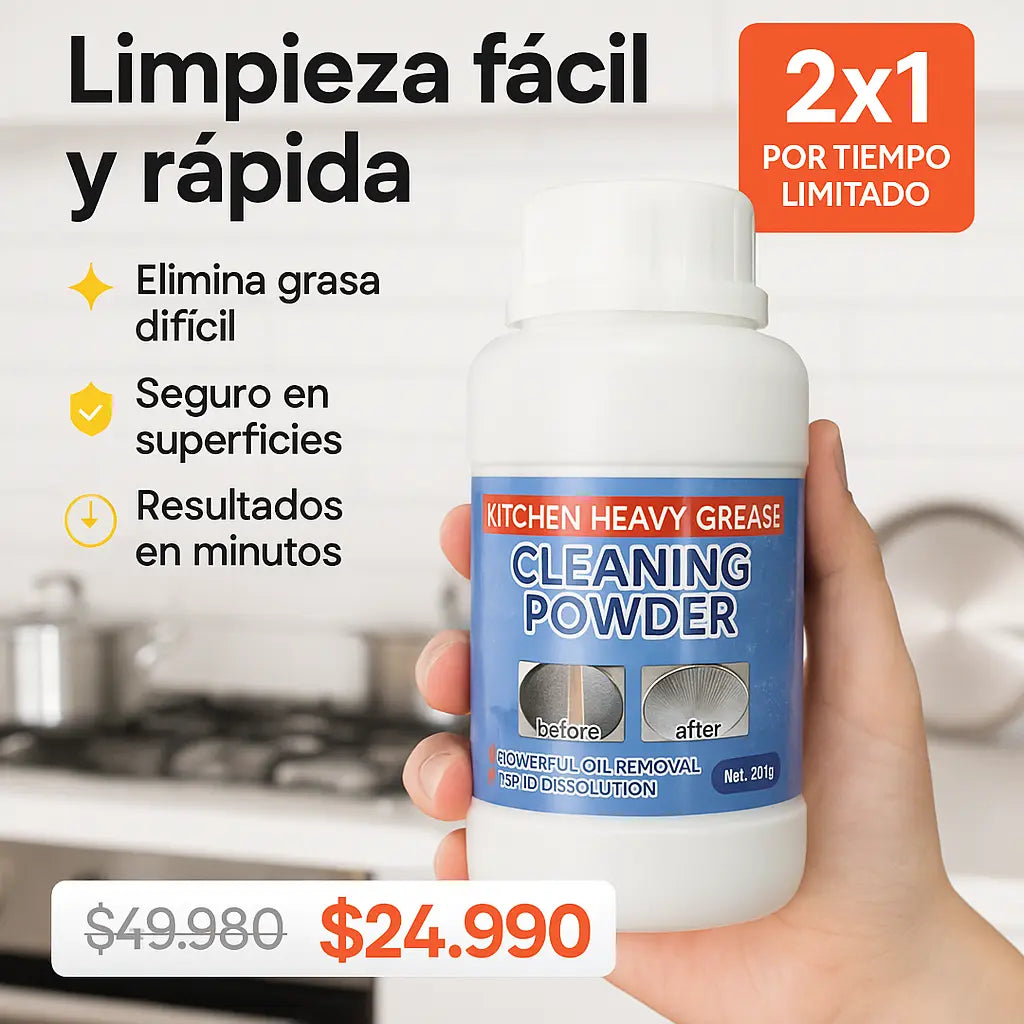 Polvo Limpiador de Grasa Multiuso x 2