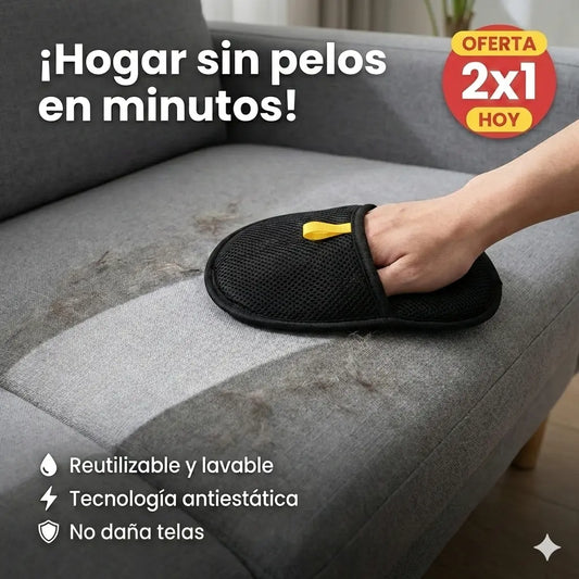 Guante Quitapelos Reutilizable 2 en 1 (Limpia + Masajea) — Promo 2x1 Hoy