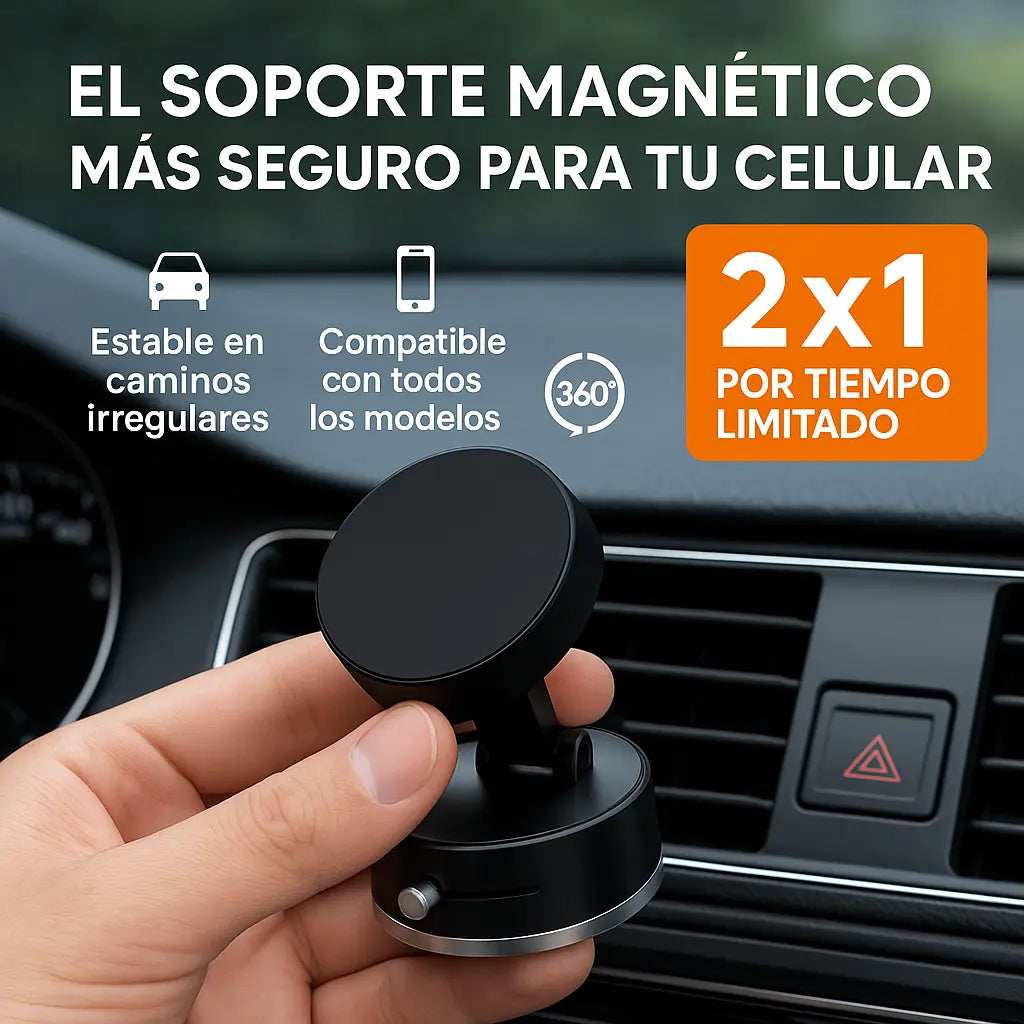 2x1 SOLO POR CYBER - Soporte Celular Magnético
